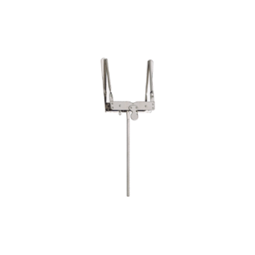A&S tuba menetkottatartó - egyenes, 16 cm-es szárral, nikkelezett