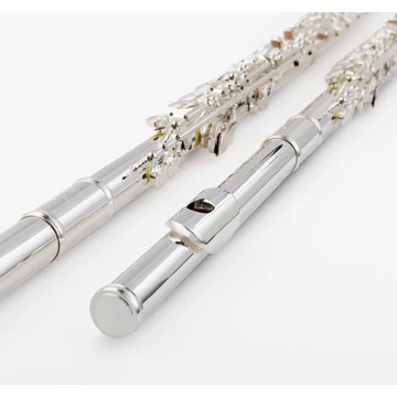 Burkart Resona R300 Fuvola - Ezüst fej és test, H-láb