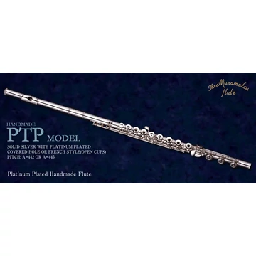 Muramatsu PTPRHE Fuvola - Heavy, teljes ezüst test, H-láb, platina bevonat