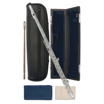 Sankyo 301 Silversonic Fuvola - Ezüst fej és test, C-láb