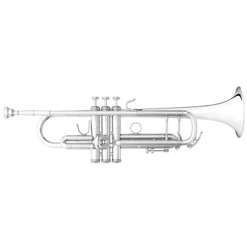 B&S 3137-S Challenger I B-trombita - Ezüstözött
