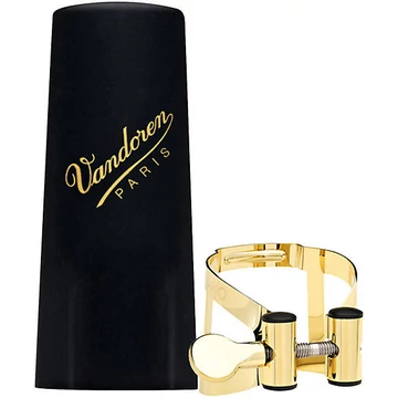 Vandoren LC58DP M/O Tenorszaxofon szorító (aranylakkos) - műanyag kupakkal