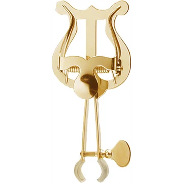 A&S Trombita menetkottatartó -  befúvócsőre szerelhető, kis lírás, lakkozott