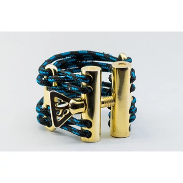 Sax Clinic Sonus Divinus B-klarinét szorító - M-es méret, Brass, Kék