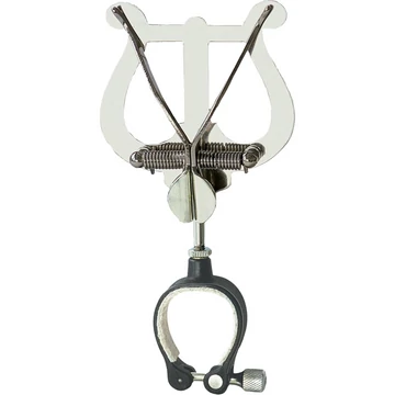 A&S Klarinét és Oboa menetkottatartó - tölcsérre szerelhető, közepes lírás, nikkelezett