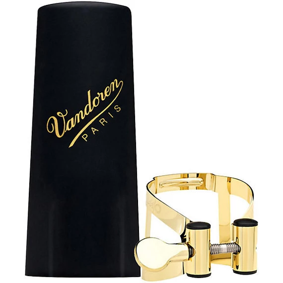 Vandoren LC58DP M/O Tenorszaxofon szorító (aranylakkos) - műanyag kupakkal