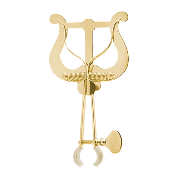 A&S Trombita menetkottatartó -  befúvócsőre szerelhető, nagy lírás, lakkozott