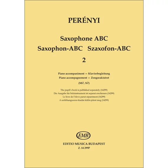 Perényi Éva - Perényi Péter: Szaxofon ABC 2 - Zongorakíséret