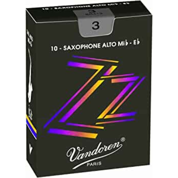 Vandoren ZZ (Jazz) Altszaxofon nád (10 darab) - 1.5 (Régi csomagolású)