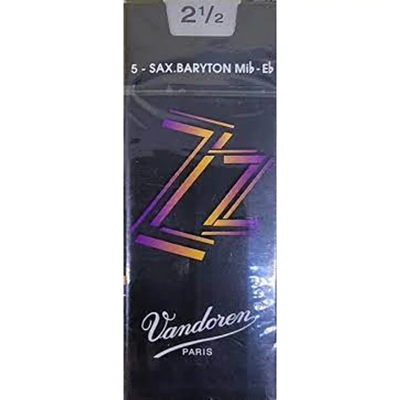Vandoren ZZ (Jazz) Baritonszaxofon nád (5 darab) - 4 (Régi csomagolású)