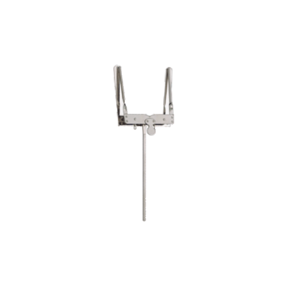 A&S Tuba menetkottatartó - egyenes, 16 cm-es szárral, nikkelezett